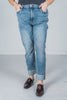 Judy Blue High - Waist Vintage Wash Boyfriend Jeans - Whiskey Skies - JUDY BLUE