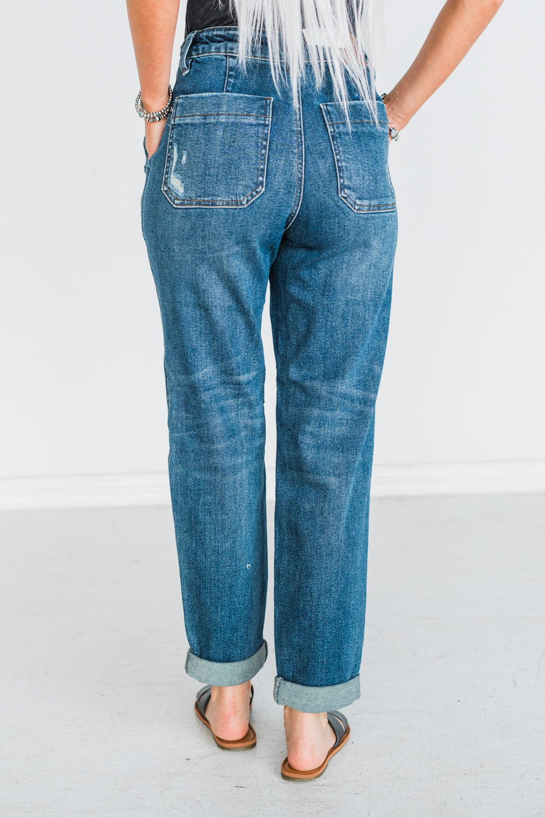 Judy Blue High Waist Vintage Wash Joggers - Whiskey Skies - JUDY BLUE