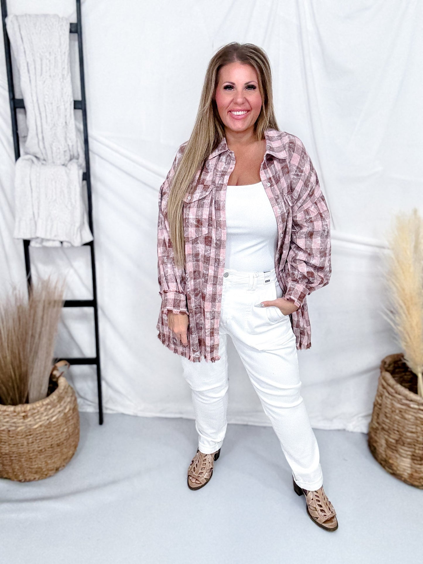 Judy Blue High - Waist White Aurora Weekender Jeans - Whiskey Skies - JUDY BLUE