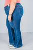 Judy Blue High Waist Wide Hem Flares - Whiskey Skies - JUDY BLUE