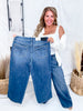 Judy Blue High Waist Wilhelmina Baggy Jeans - Whiskey Skies - JUDY BLUE