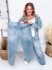 Judy Blue High - Waist Wilhemina Light Vintage Wash Wide Leg Jeans - Whiskey Skies - JUDY BLUE