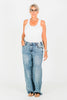Judy Blue High - Waist Wilhemina Light Vintage Wash Wide Leg Jeans - Whiskey Skies - JUDY BLUE