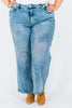 Judy Blue High - Waist Wilhemina Light Vintage Wash Wide Leg Jeans - Whiskey Skies - JUDY BLUE