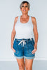 Judy Blue High Waisted Cuffed Jogger Shorts - Whiskey Skies - JUDY BLUE