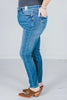 Judy Blue High Waisted Tummy Control Classic Skinny Jeans - Whiskey Skies - JUDY BLUE