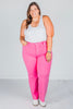 Judy Blue Hot Pink High Waist 90's Straight Jeans FINAL SALE - Whiskey Skies - JUDY BLUE