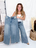 Judy Blue Liza Palazzo Ocean Fade Jeans - Whiskey Skies - JUDY BLUE