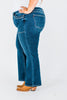 Judy Blue Mid Rise 90's Straight Jeans With Double Pockets - Whiskey Skies - JUDY BLUE