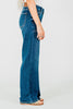 Judy Blue Mid Rise 90's Straight Jeans With Double Pockets - Whiskey Skies - JUDY BLUE