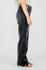 Judy Blue Mid - Rise Black Straight Leg Western Seam Detail Jeans - Whiskey Skies - JUDY BLUE