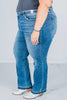 Judy Blue Mid - Rise Dad Jeans - Whiskey Skies - JUDY BLUE