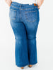Judy Blue Mid - Rise Flare Double Angular Seam Jeans - Whiskey Skies - JUDY BLUE