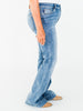 Judy Blue Mid Rise Flares With Wide Hems - Whiskey Skies - JUDY BLUE