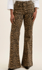 Judy Blue Mid Rise Luxe Leopard Print Flare Jeans - Whiskey Skies - JUDY BLUE