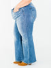 Judy Blue Mid - Rise Retro Wide Leg Jeans - Whiskey Skies - JUDY BLUE