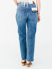 Judy Blue Mid - Rise Slim Straight Rigid Magic Button Fly Jeans - Whiskey Skies - JUDY BLUE