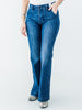 Judy Blue Mid - Rise Tummy Control Bootcut Jeans - Whiskey Skies - JUDY BLUE