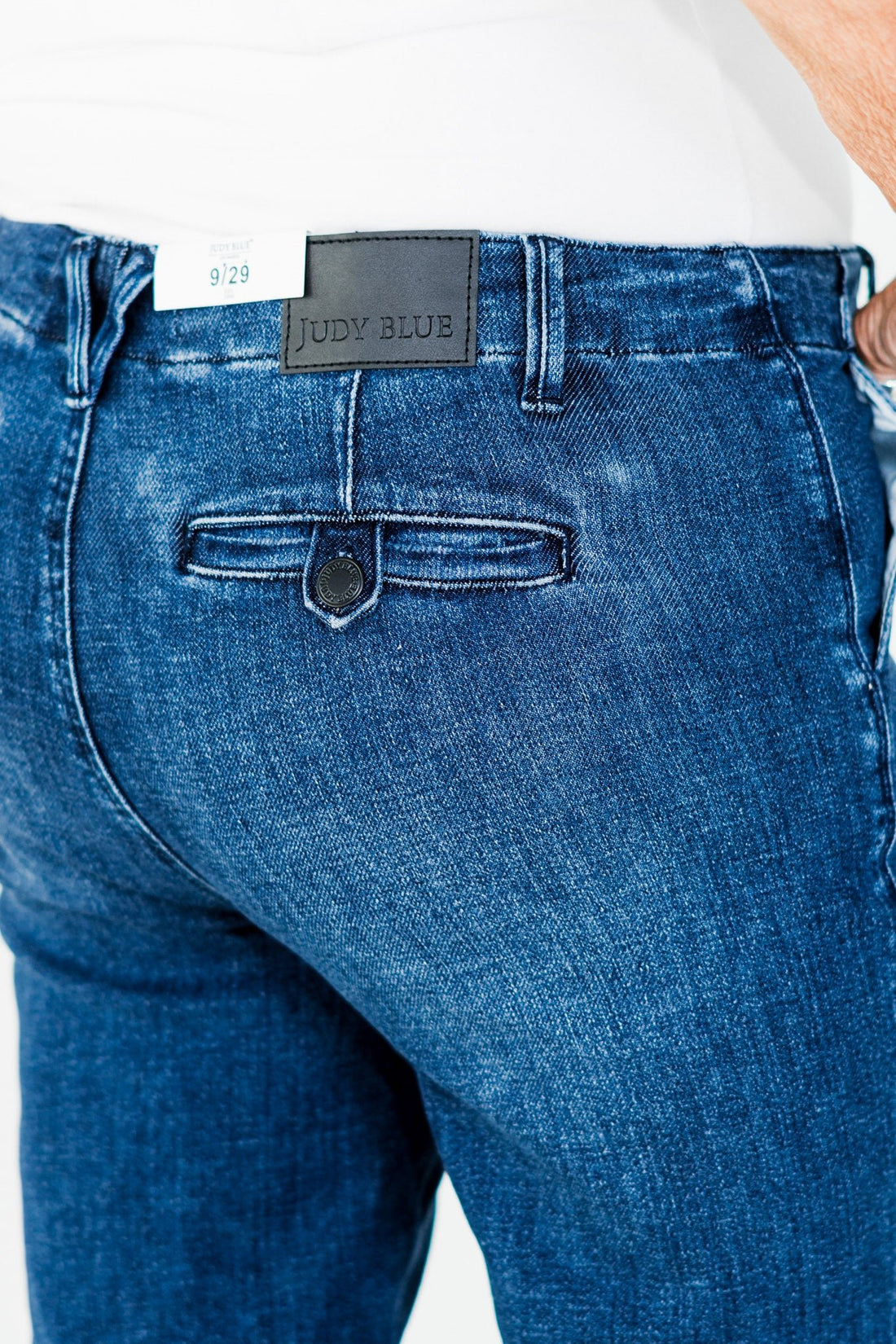 Judy Blue Mid - Rise Tummy Control Bootcut Jeans - Whiskey Skies - JUDY BLUE