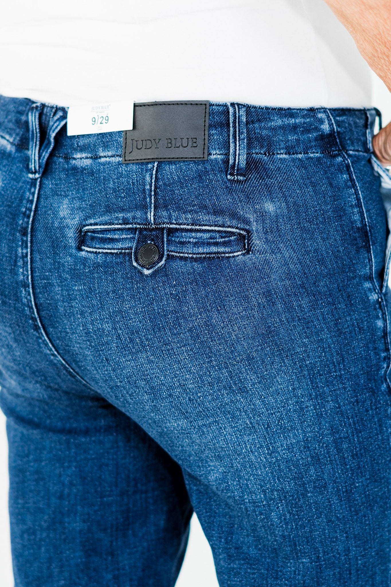 Judy Blue Mid - Rise Tummy Control Bootcut Jeans - Whiskey Skies - JUDY BLUE