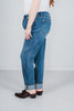 Judy Blue Mid - Rise Vintage Wash Cuffed Boyfriend Jeans - Whiskey Skies - JUDY BLUE