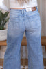 Judy Blue Mid - Rise Wide Leg Crop Vintage Pocket Jeans - Whiskey Skies - JUDY BLUE