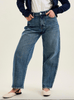 Judy Blue Petite High Waist Rigid Magic Arc Leg Jeans - Whiskey Skies - JUDY BLUE