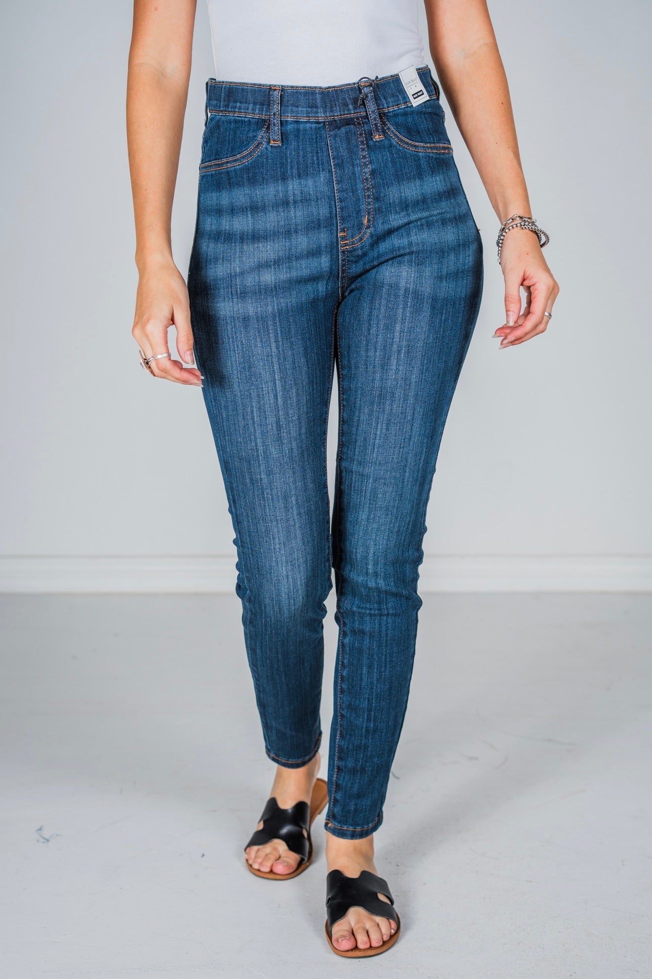 Judy Blue Pull On Skinny Jeggings - Whiskey Skies - JUDY BLUE