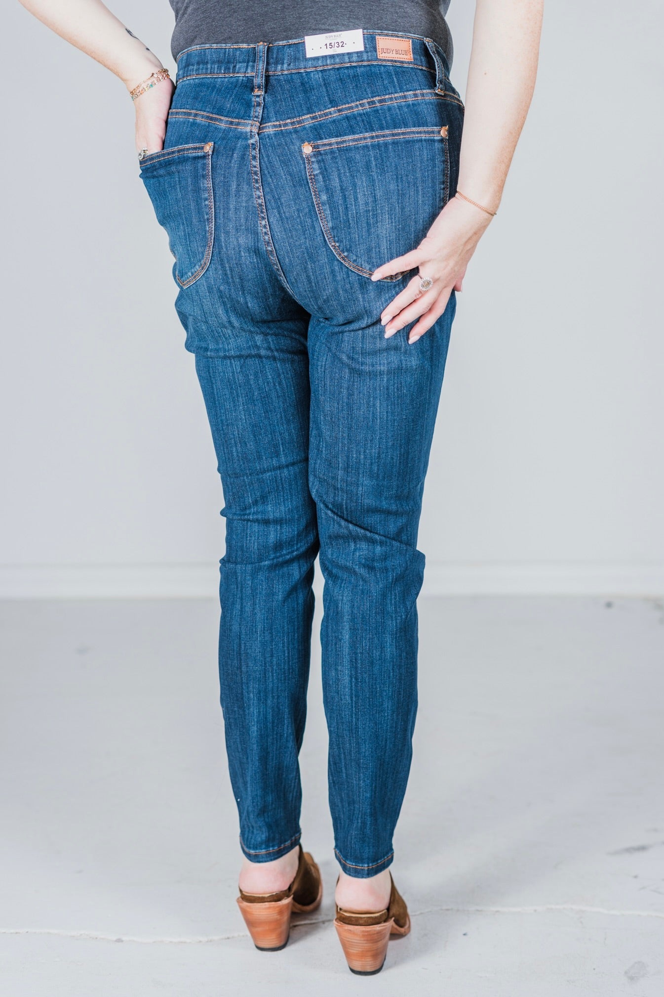 Judy Blue Pull On Skinny Jeggings - Whiskey Skies - JUDY BLUE