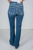 Judy Blue Sanded & Destroyed Bootcut Jeans - Whiskey Skies - JUDY BLUE