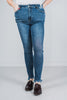 Judy Blue Shark Bite Hem High Waist Skinny Jeans - Whiskey Skies - JUDY BLUE