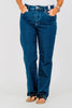 Judy Blue Straight Leg Tummy Control Jeans - Whiskey Skies - JUDY BLUE
