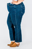 Judy Blue Straight Leg Tummy Control Jeans - Whiskey Skies - JUDY BLUE