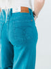 Judy Blue Teal Mid - Rise Utility Wide Leg Jeans - Whiskey Skies - JUDY BLUE