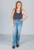 Judy Blue Thermal Contrast Wash Straight Jeans FINAL SALE - Whiskey Skies - JUDY BLUE