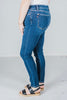 Judy Blue Thermal Skinny Jeans - Whiskey Skies - JUDY BLUE