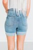 Judy Blue Tummy Control Cooling Denim Shorts - Whiskey Skies - JUDY BLUE
