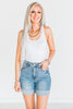 Judy Blue Tummy Control Cooling Denim Shorts - Whiskey Skies - JUDY BLUE