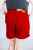 Judy Blue Tummy Control High Waisted Scarlet Shorts with Heart Shaped Pockets - Whiskey Skies - JUDY BLUE