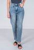 Judy Blue Vintage Wash Double Cuffed Boyfriend Jeans - Whiskey Skies - JUDY BLUE