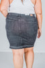 Judy Blue Washed Black Release Hem Skirt FINAL SALE - Whiskey Skies - JUDY BLUE