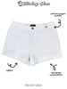 Judy Blue White High Waist Aurora Weekender Double Cuff Shorts - Whiskey Skies - JUDY BLUE