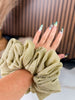 Jumbo Gold Glitter Scrunchie - Whiskey Skies - KAXI