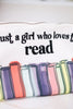 "Just A Girl Who Loves To Read" Zippered Pouch - Whiskey Skies - PAVILION