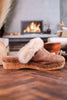 Just Fur Fun Brown Mules with Fur Detailing - Whiskey Skies - CORKYS FOOTWEAR