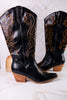 Just In Case Black Cowboy Boots - Whiskey Skies - CORKYS FOOTWEAR