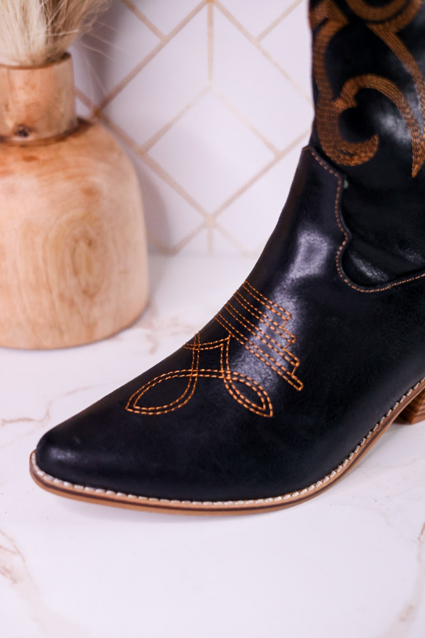 Just In Case Black Cowboy Boots - Whiskey Skies - CORKYS FOOTWEAR