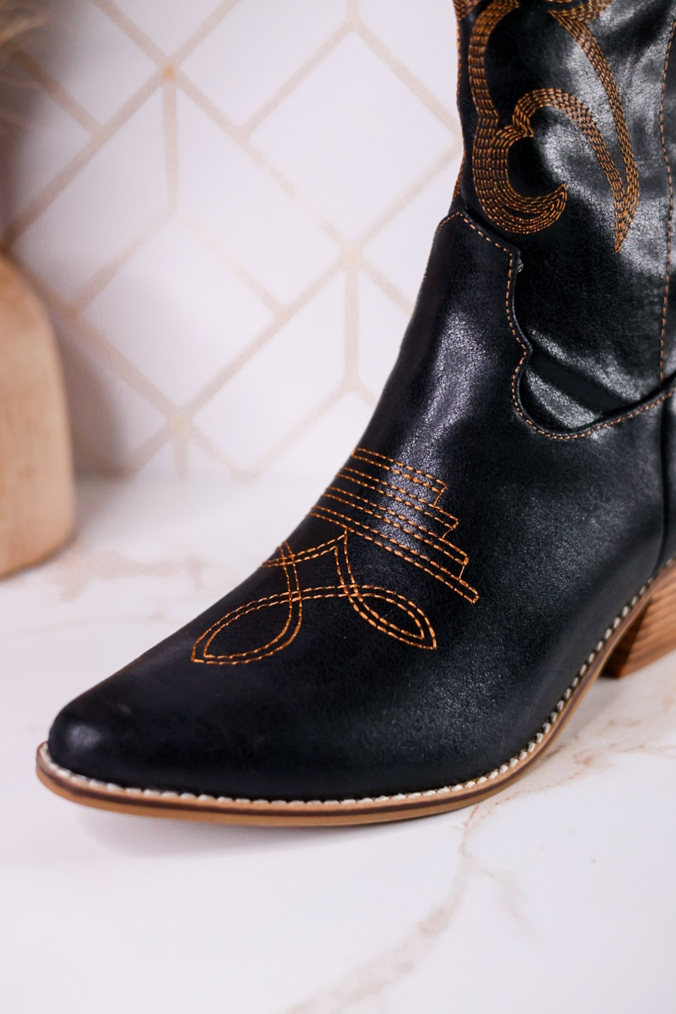 Just In Case Black Cowboy Boots - Whiskey Skies - CORKYS FOOTWEAR