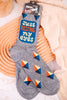 Just Resting My Eyes Men's Crew Socks - Whiskey Skies - BLUE Q
