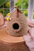 Jute Bee Hive Table Top Decorative Sitter - Whiskey Skies - ADAMS & CO